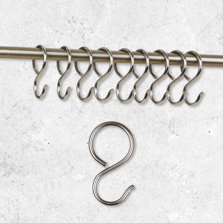 304不鏽鋼│收納S鉤│銀色│10入組