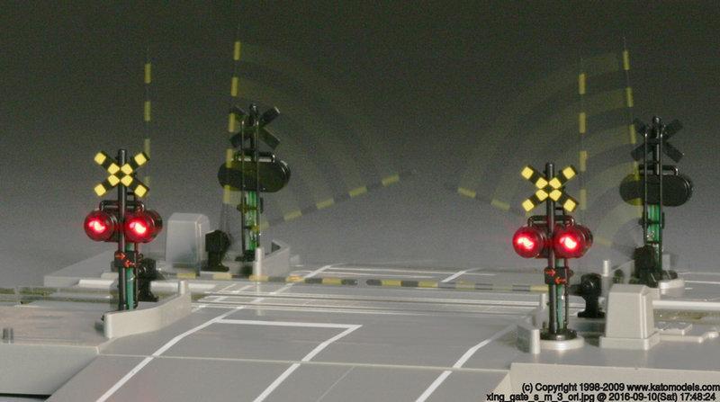 Kato 20-652 N scale electrical level crossing including light and 4 types of warning sound