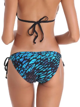 雙綁帶抓皺提臀褲《褲子》- 珊瑚海