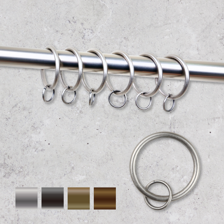 大小圈│窗簾環│窗簾圈│2尺寸│4色│10入組