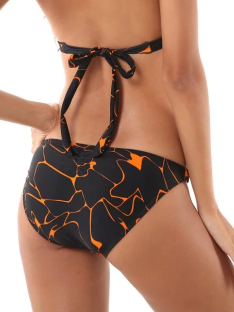 金圈款閃爍橘比基尼提臀褲《泳褲》