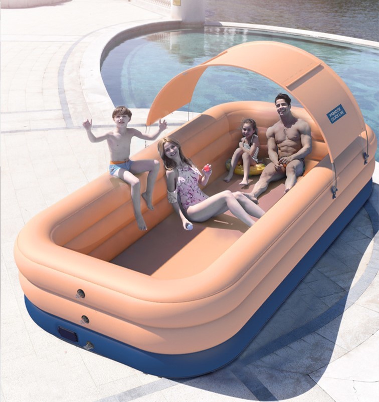 自動充氣遮陽水池