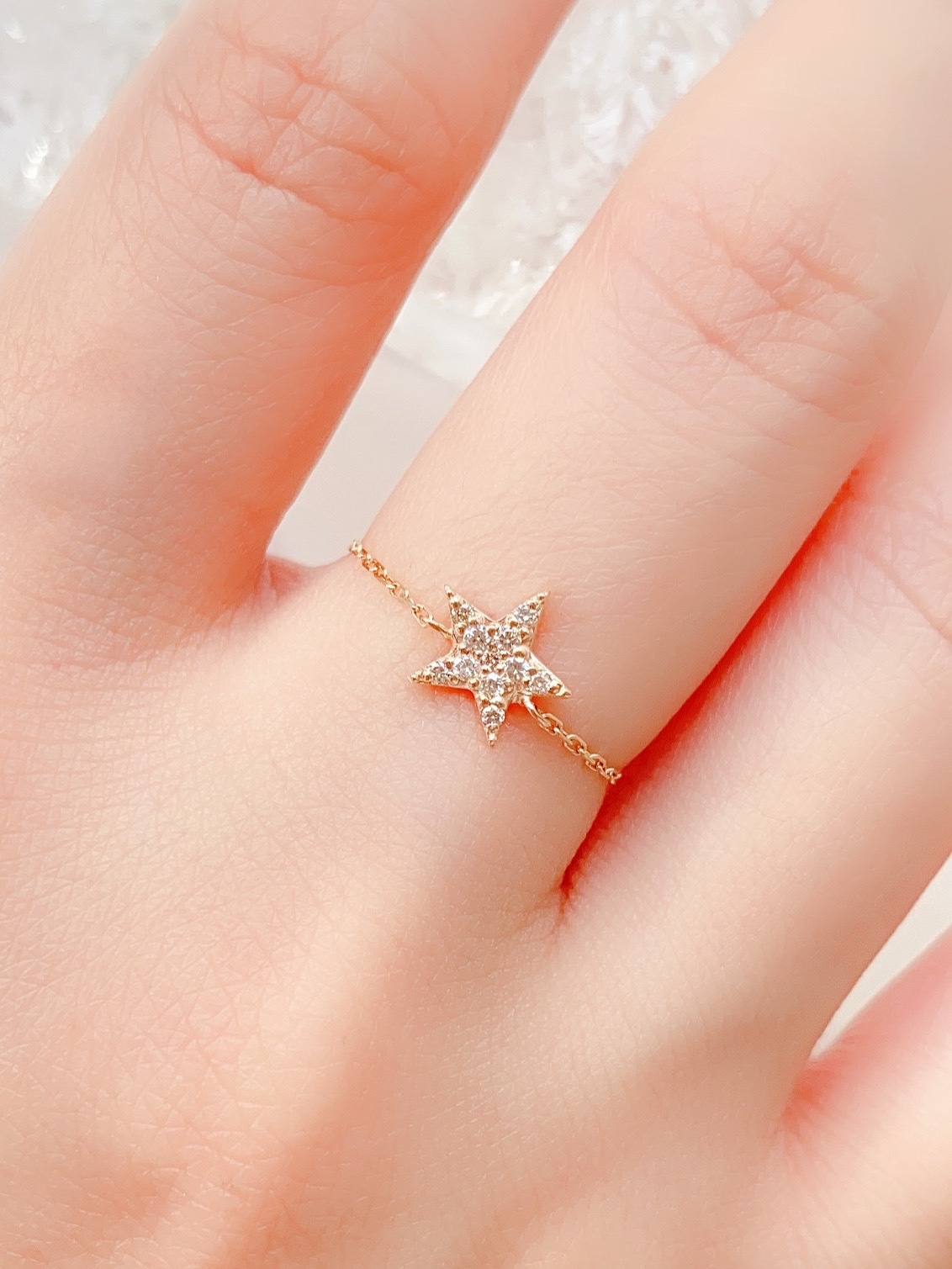 星星鑽石鍊戒