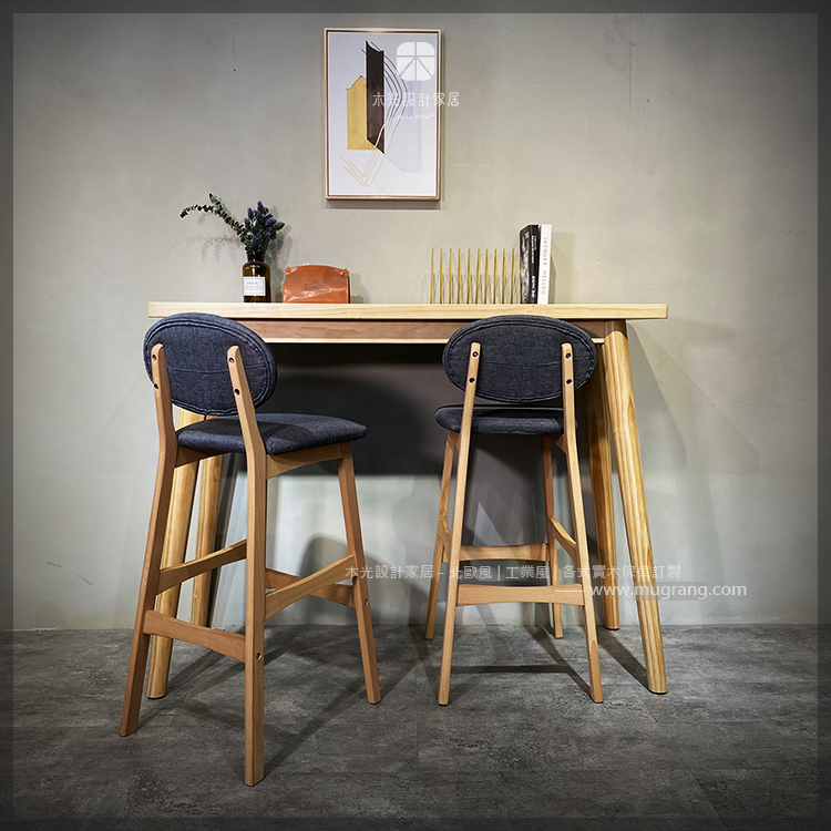 台灣製-Finn北歐全實木吧檯桌|可訂製