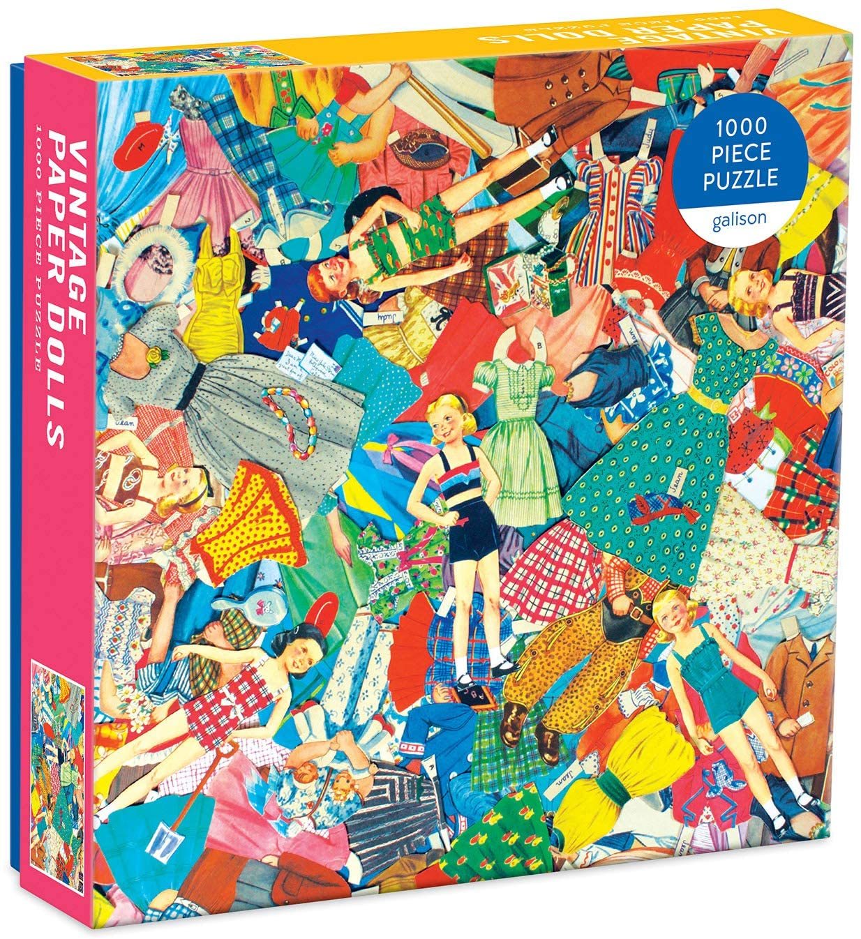 【GALISON】復古紙娃娃1000片拼圖