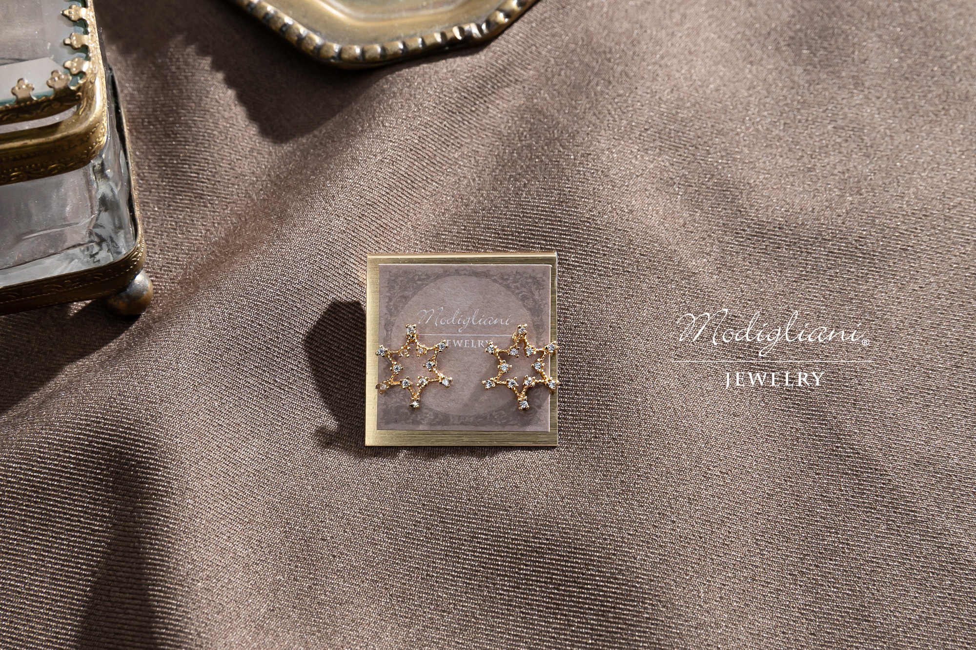 18KGP 星光點點耳環