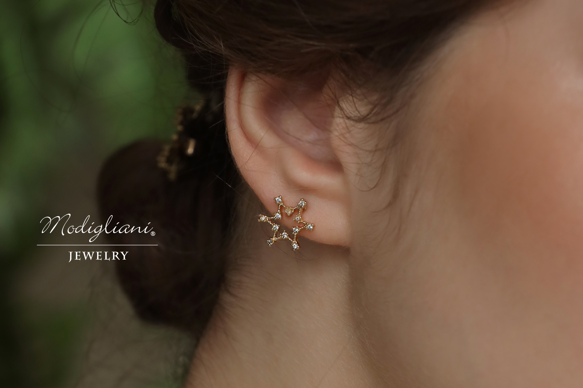 黃銅飾品,黃銅,簡約,百搭,星星,貼式耳環,18K金,耳環,仙