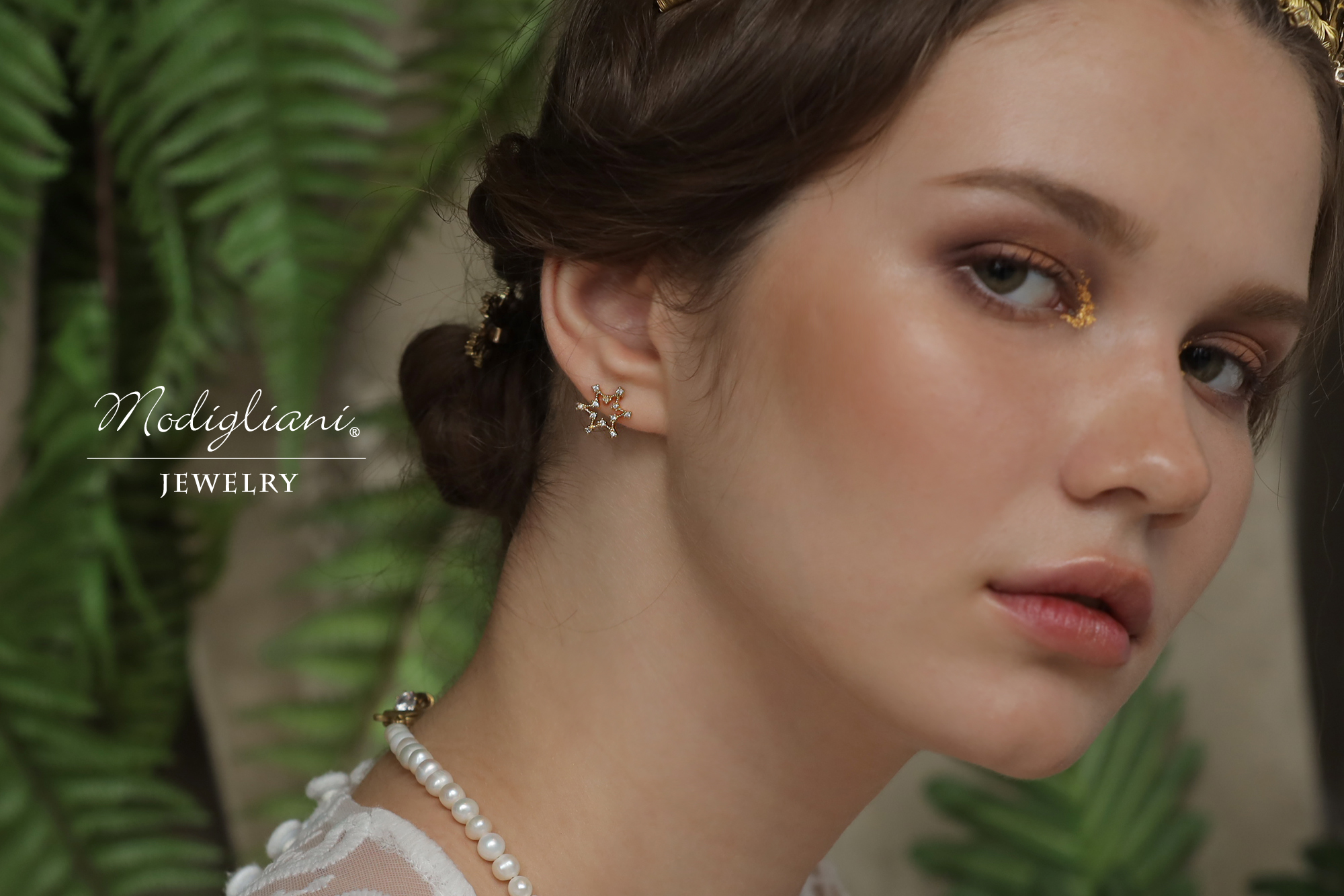 黃銅飾品,黃銅,簡約,百搭,星星,貼式耳環,18K金,耳環,仙