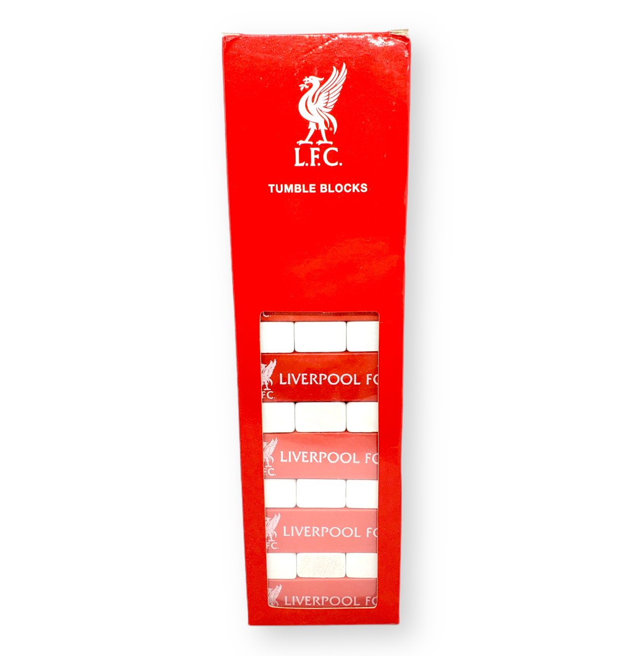 利物浦紅白木製層層疊