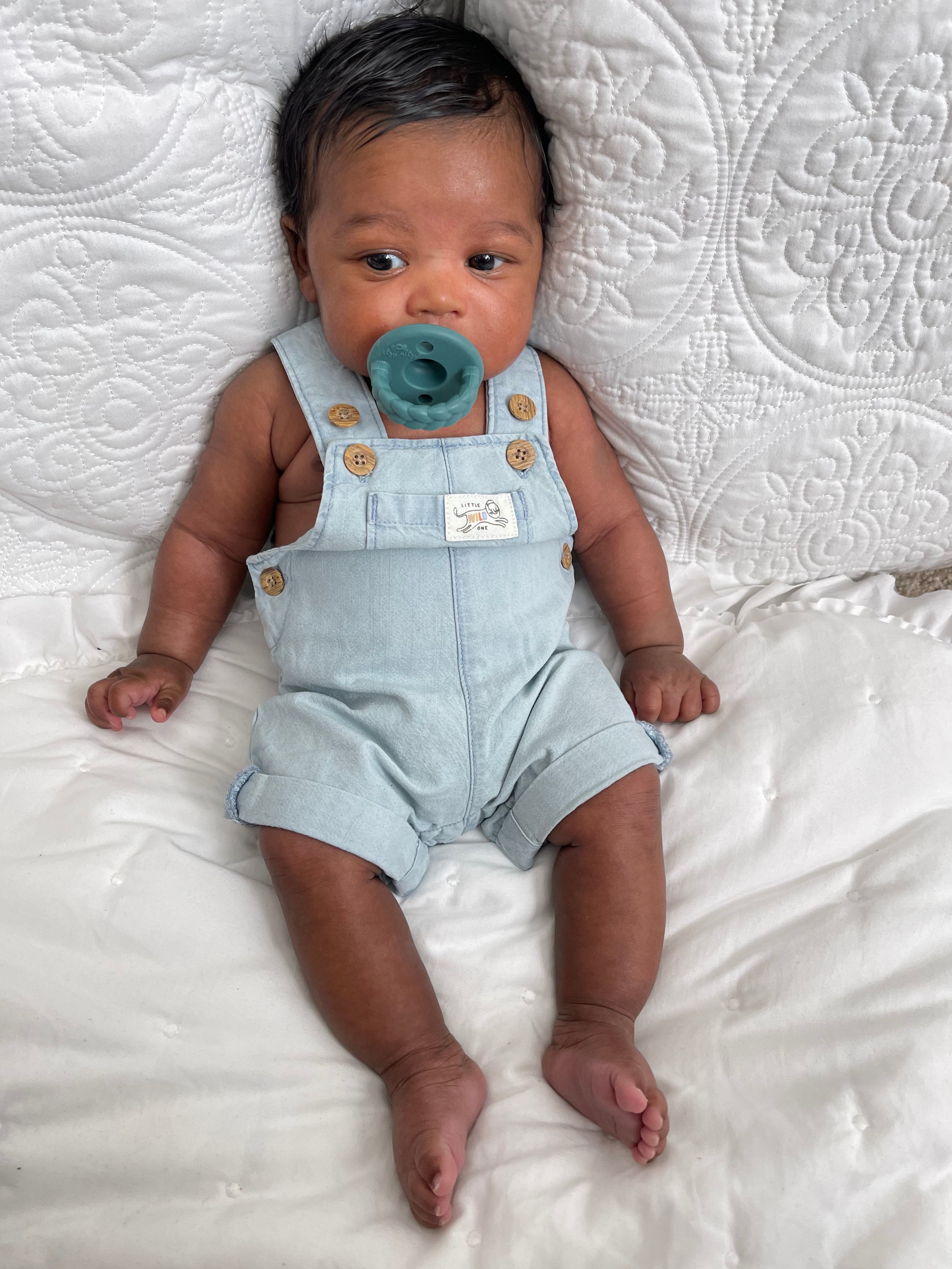 Itzy Ritzy-甜心安撫奶嘴-Deep Sea and Denim Braids