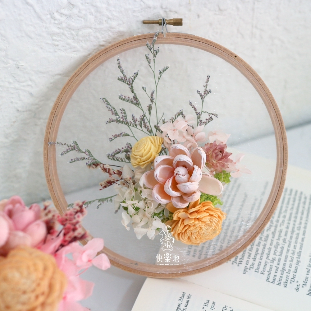 居家DIY課程 I 繡框花-輕井澤日光❖贈 : 雲端教學❖  PF210512