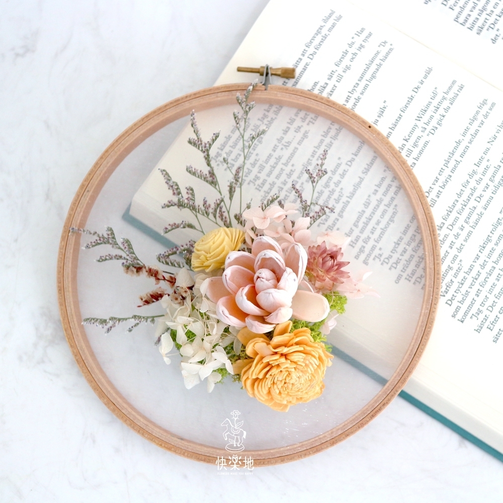 居家DIY課程 I 繡框花-輕井澤日光❖贈 : 雲端教學❖  PF210512