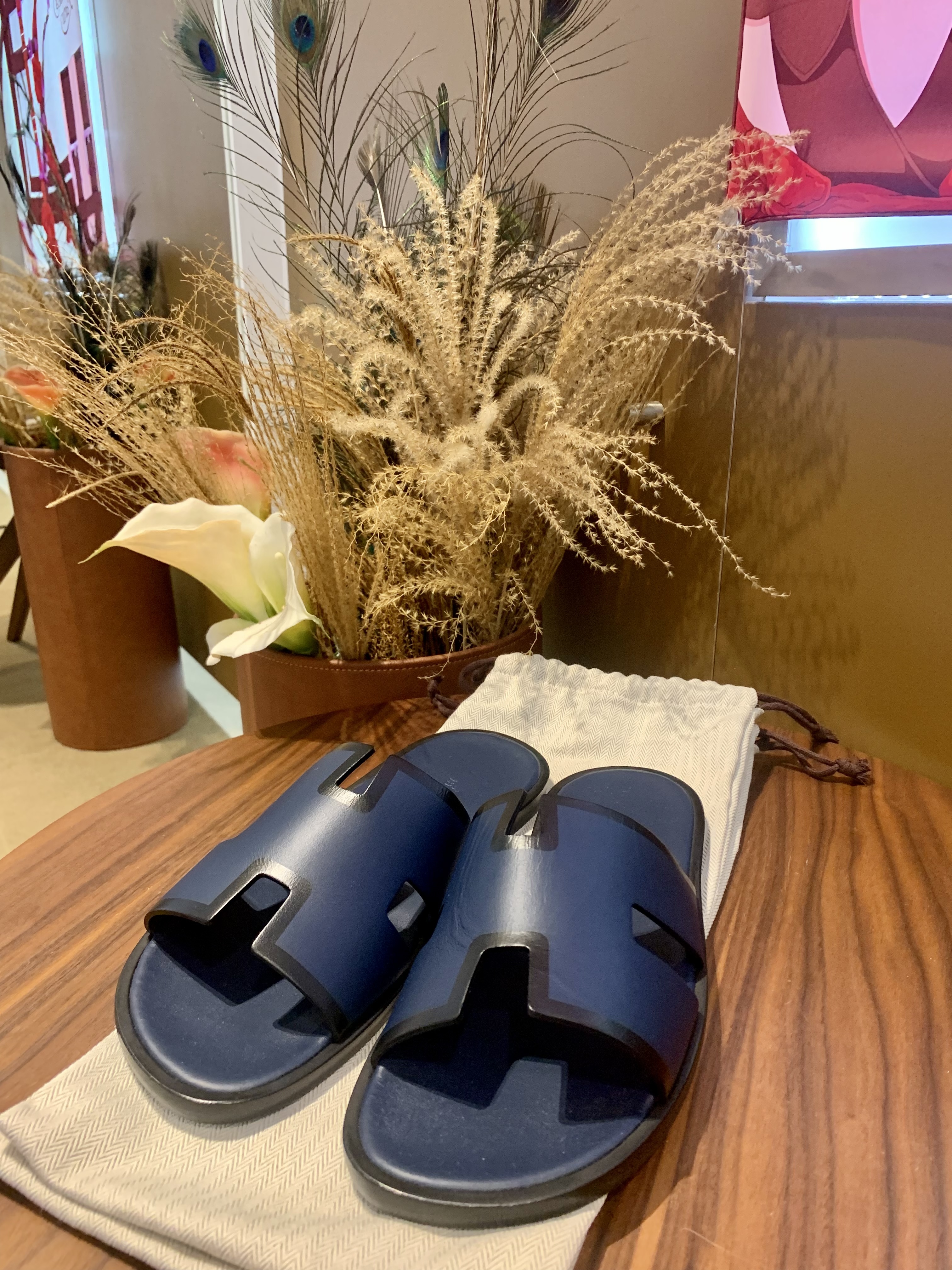 Izmir sandal blue epsom (可預訂鞋碼)