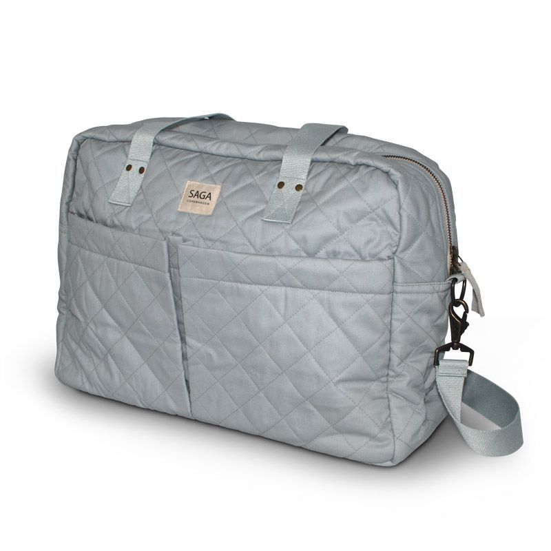 SAGA-有機棉多功能媽媽包-Blue