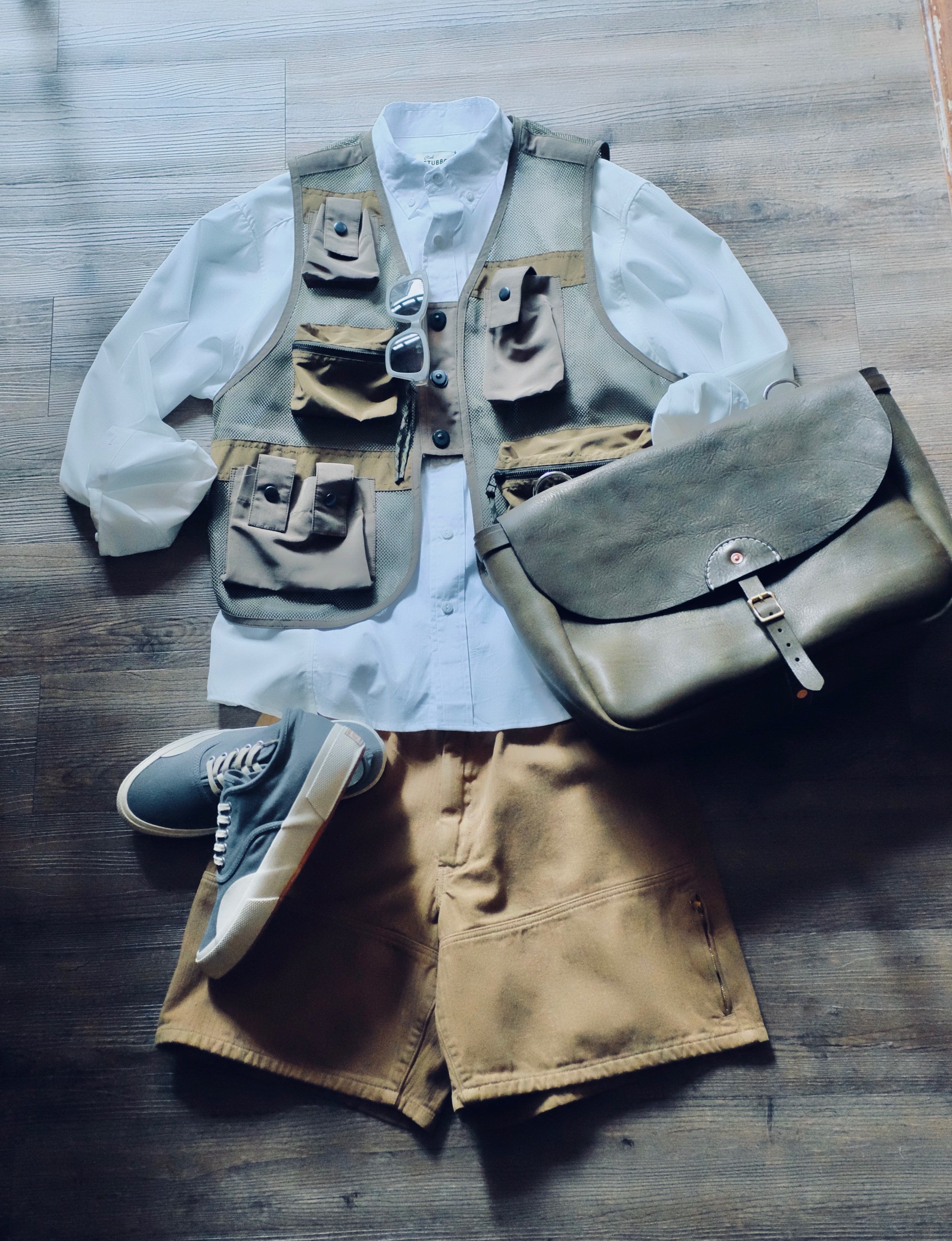 HOUSTON cotton HBT shorts Green