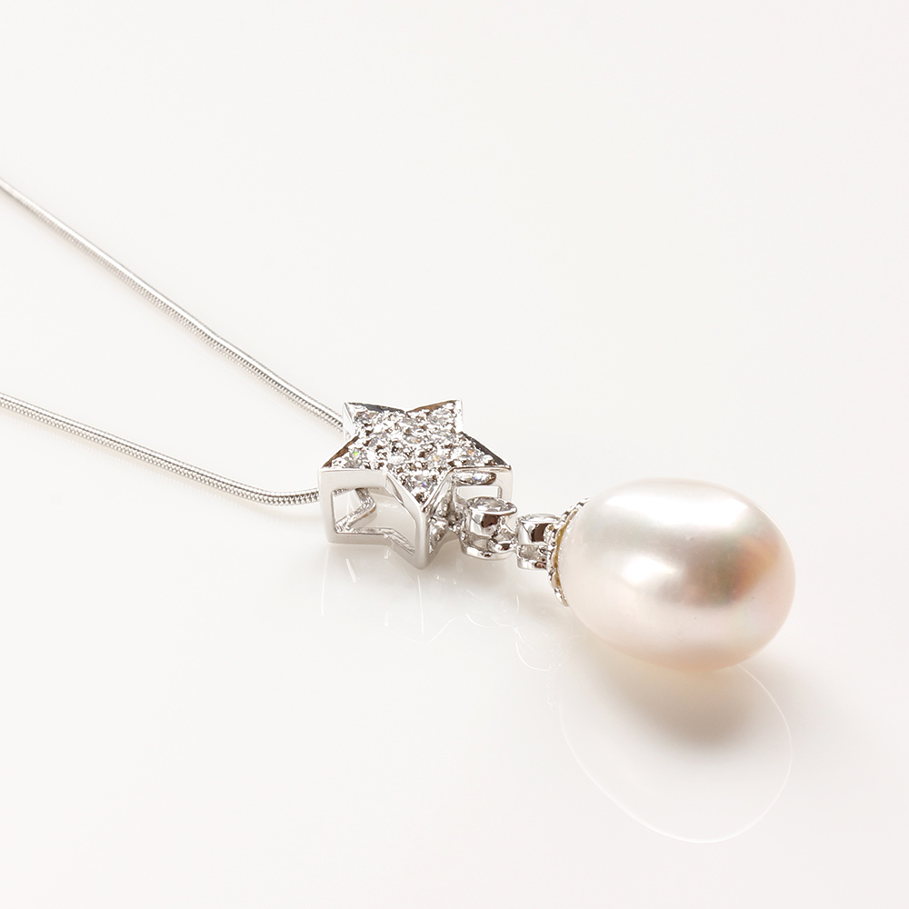 【雅紅珠寶】天然珍珠項鍊-925銀飾-日麗風清-N0168