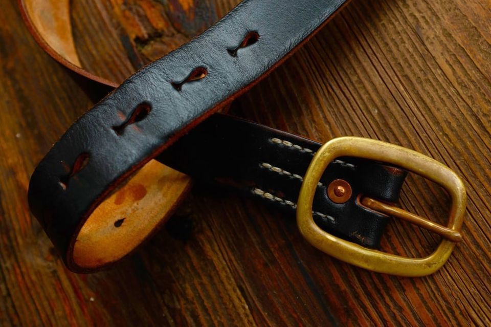 『Faith』S.F.K 古董馬具銅扣款皮帶 植鞣茶芯皮/植鞣原色皮 /belt 須事先詢問現貨數量