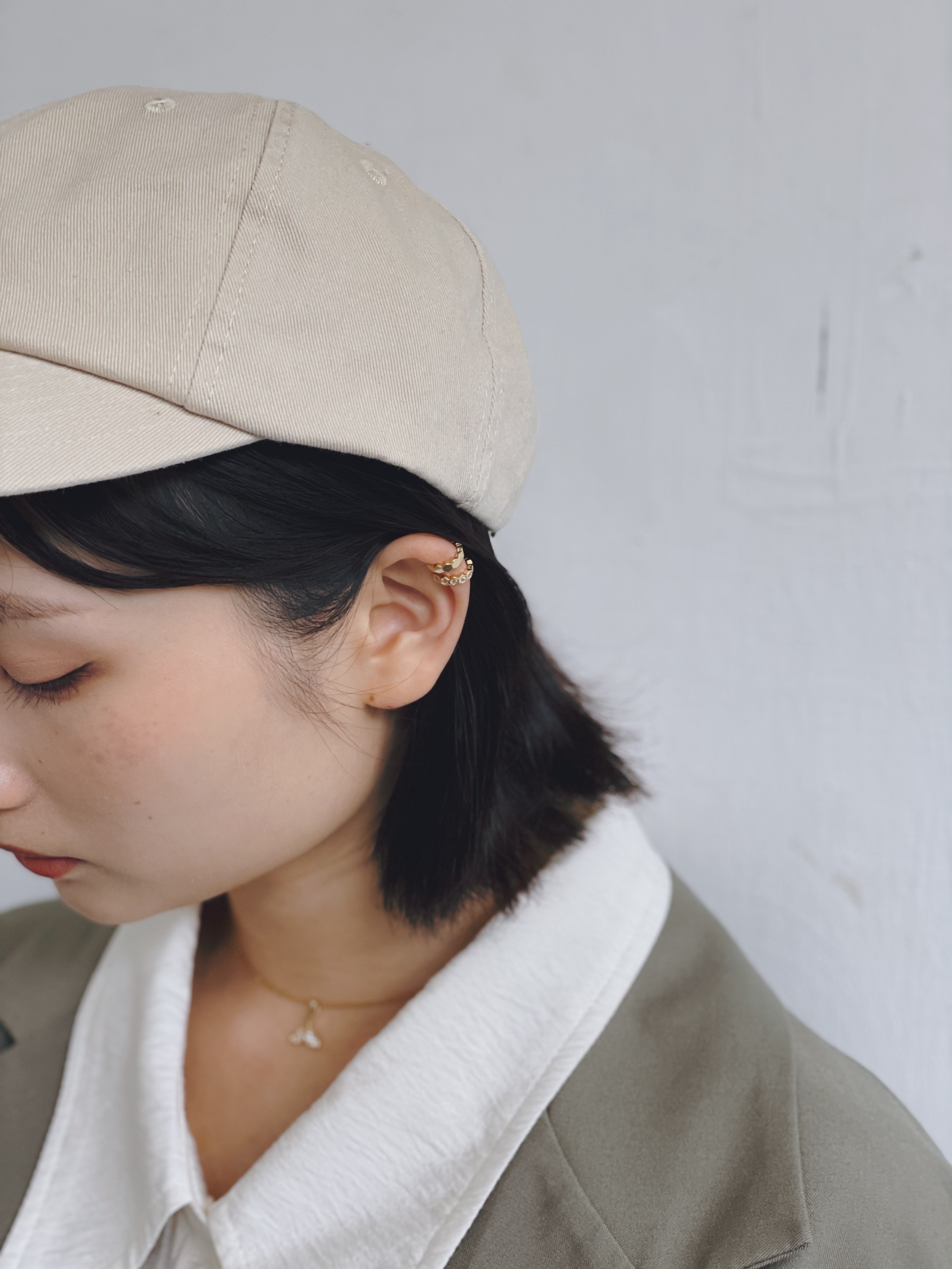 #現貨 (ACCP508) Golden Series 不對稱六角耳骨夾組