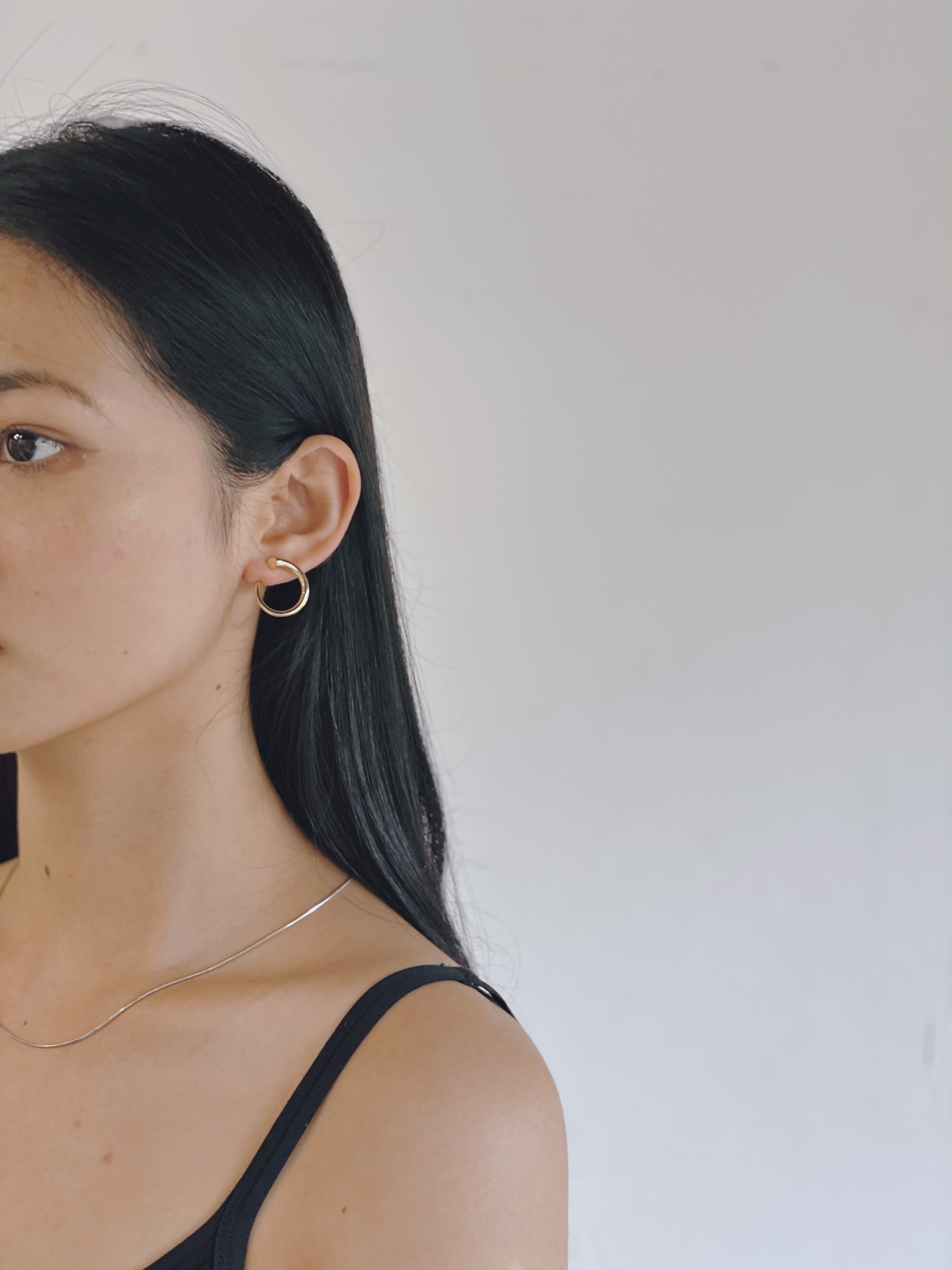 #現貨 (ACCP518) Golden Series 極簡後勾耳環