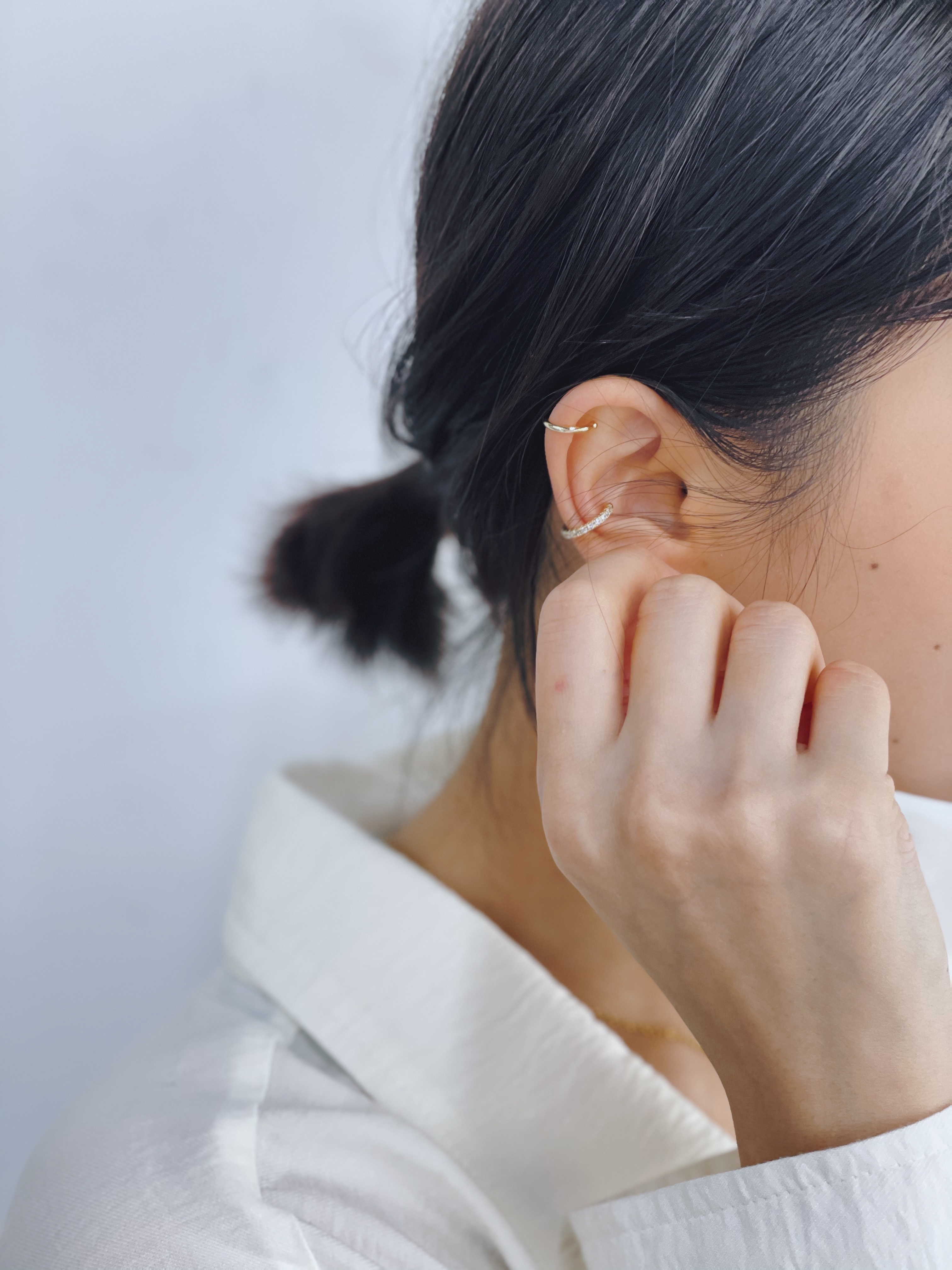 #現貨 (ACCP509) Golden Series 高級感單圈耳骨夾組