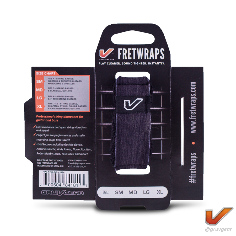 Gruv Gear FretWraps 悶音束帶 Ebony 黑檀木紋
