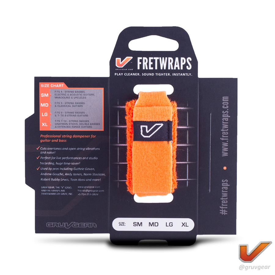 Gruv Gear FretWraps 悶音束帶 Orange 橘