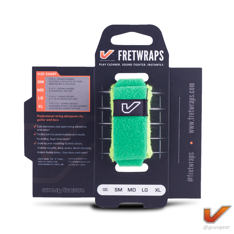 Gruv Gear FretWraps 悶音束帶 Green 綠