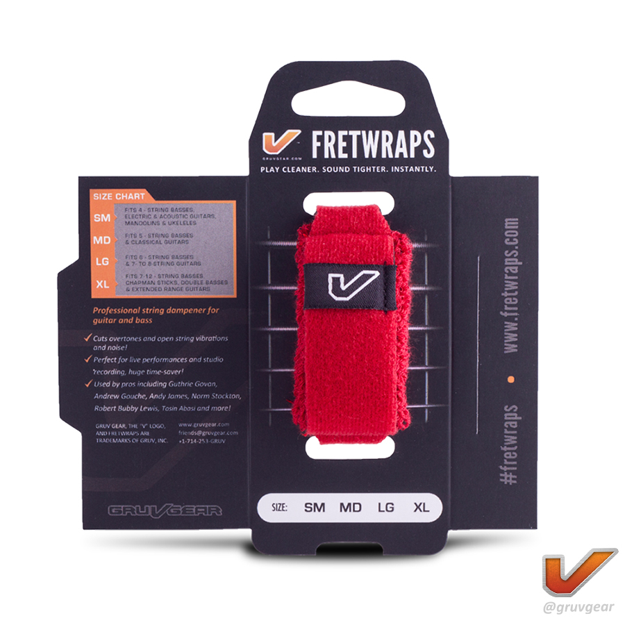 Gruv Gear FretWraps 悶音束帶 Red 紅