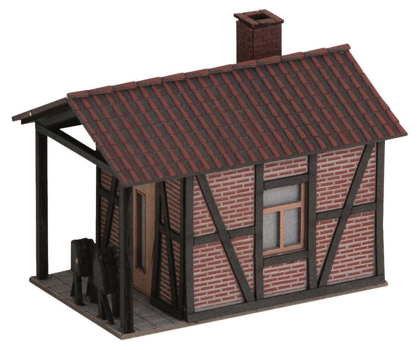 Noch 66260 HO規 電動平交道口與信號小屋