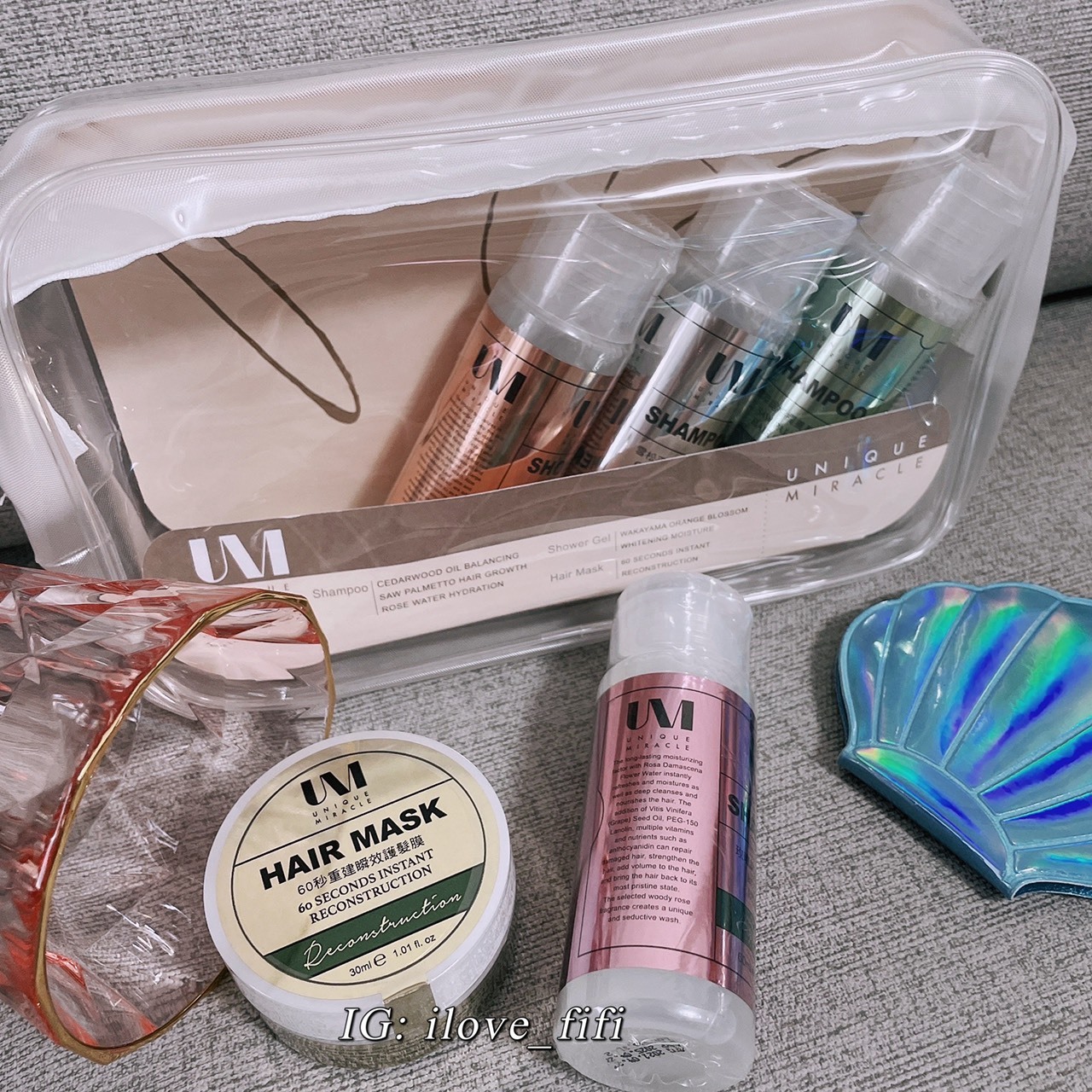 出清優惠 髮廊級 UM髮品 洗髮精 旅行組 控油/保濕/髮油/髮膜/沐浴