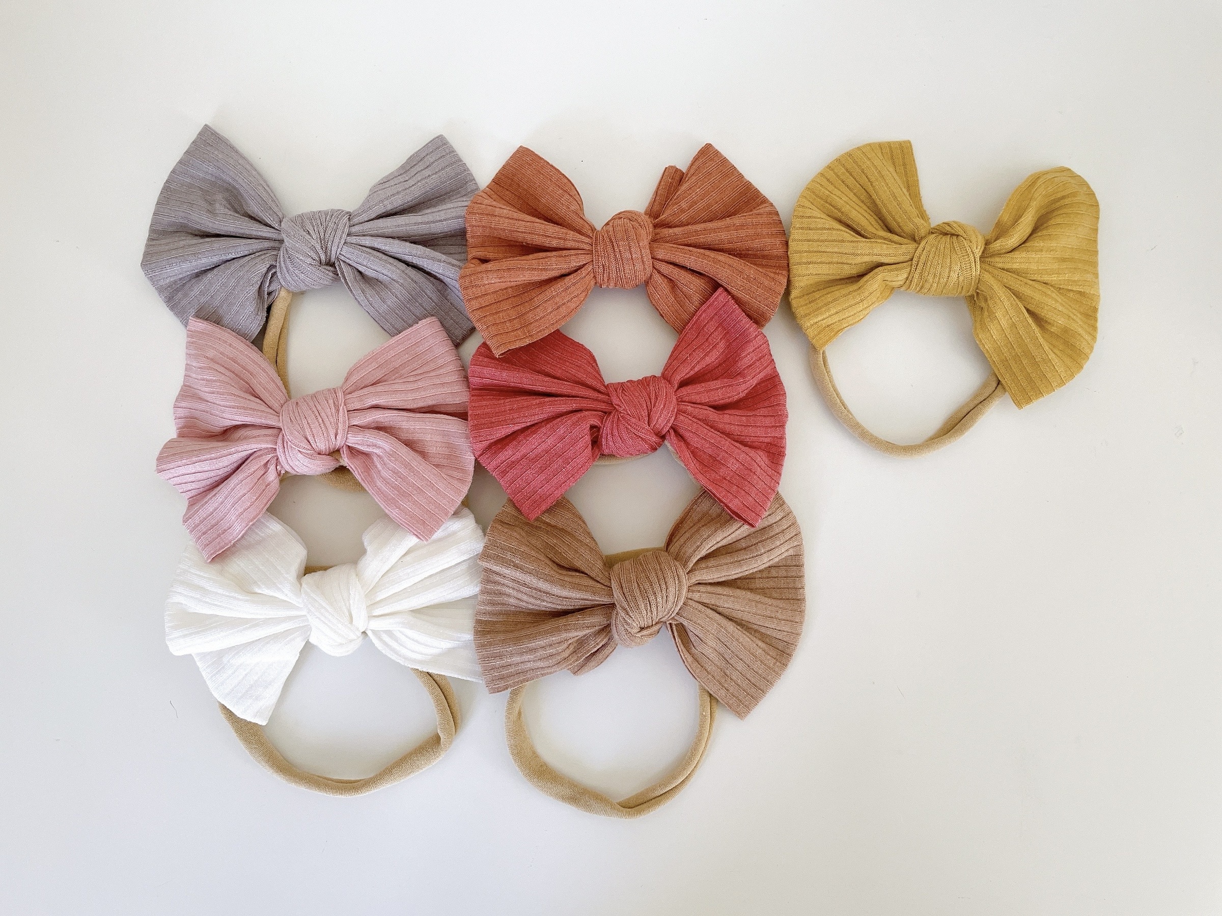 歐美手工細繩蝴蝶結髮帶