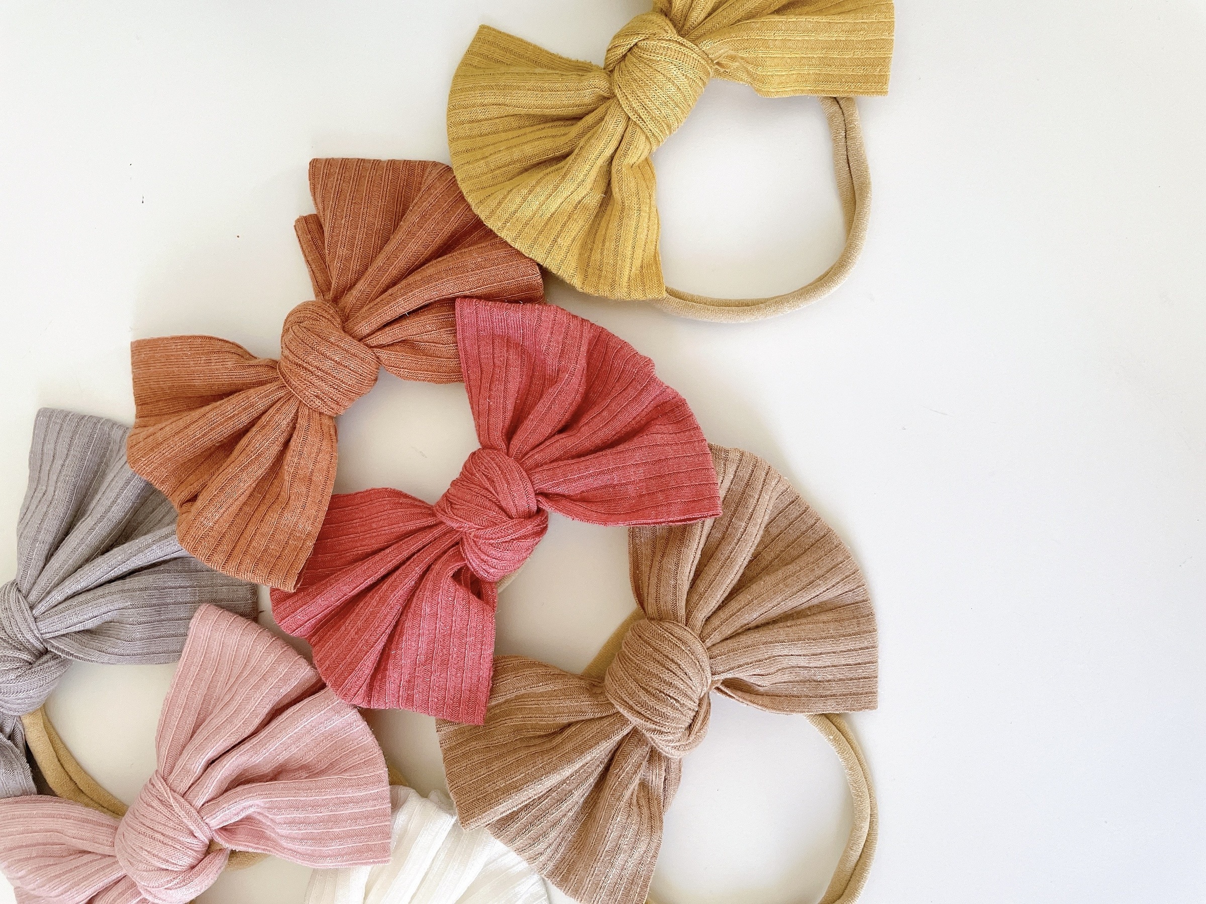 歐美手工細繩蝴蝶結髮帶