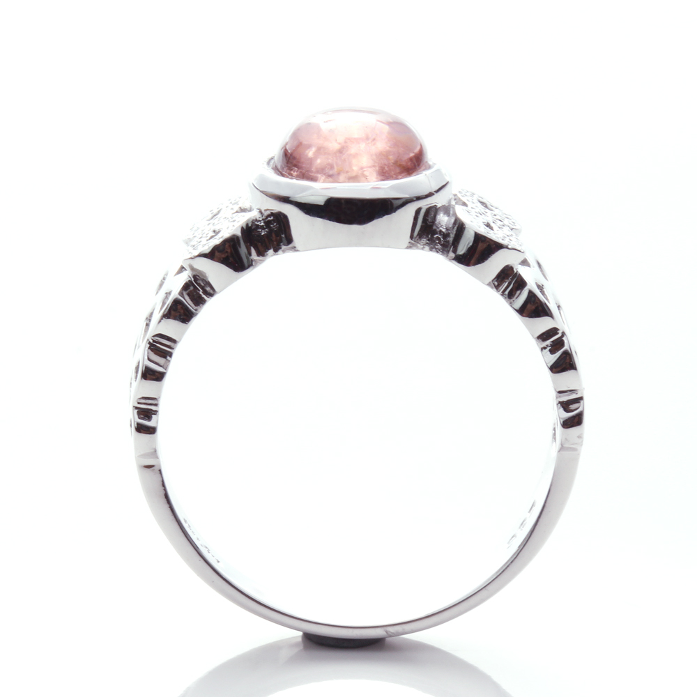 【雅紅珠寶】天然碧璽戒指-925純銀飾-蝶舞仙境-R0243