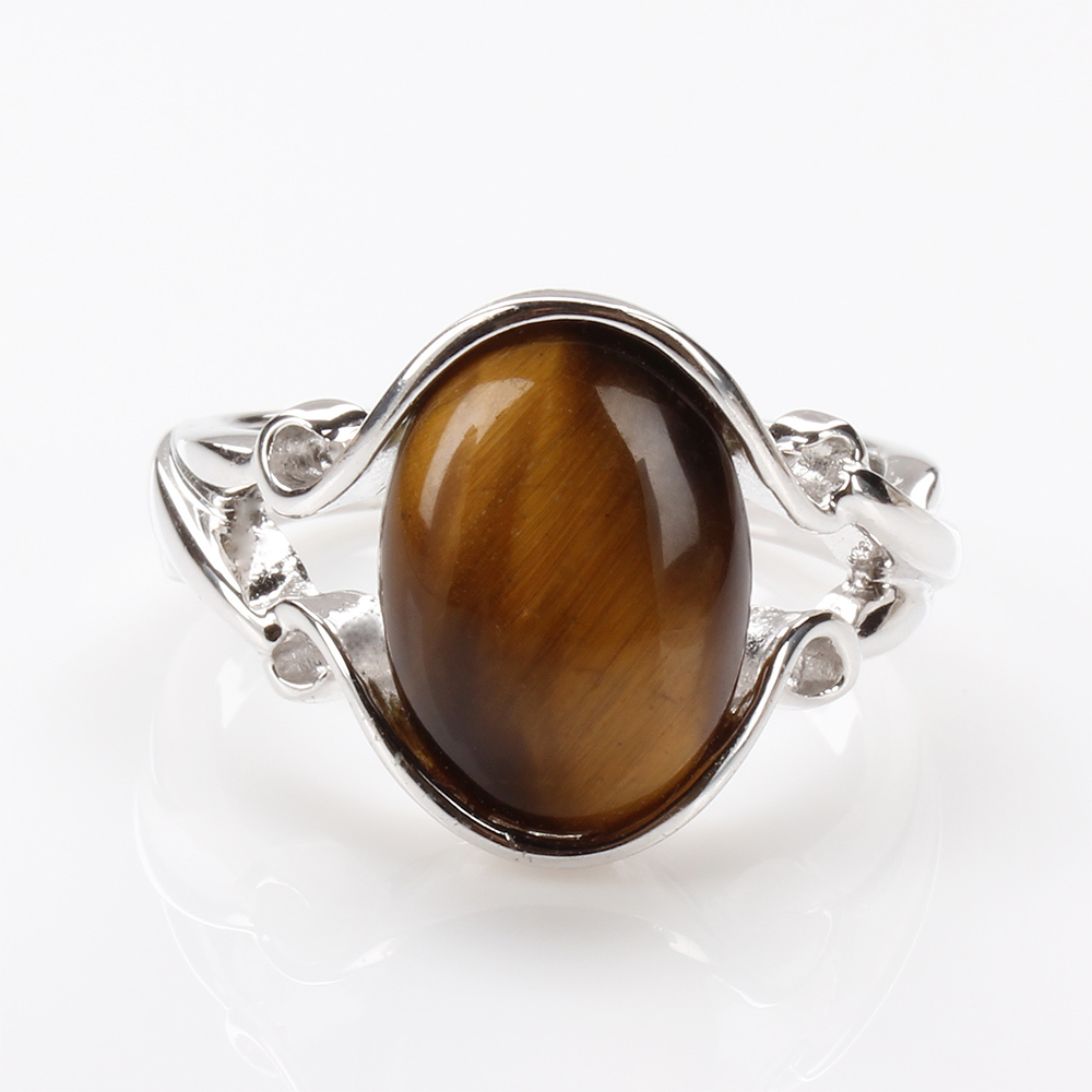 【雅紅珠寶】天然黃金虎眼石戒指-925銀飾-無語倫比-R0244