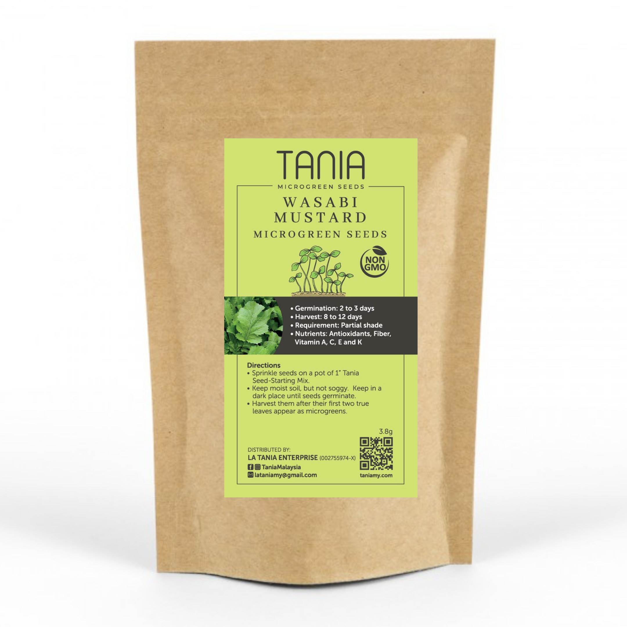 Tania Wasabi Mustard Microgreen Seeds