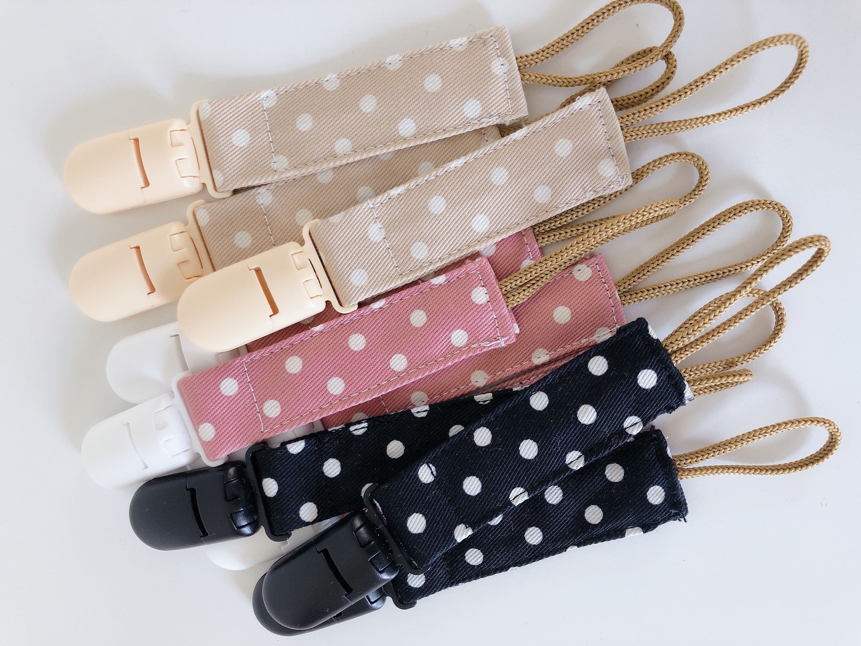 Hi Y.P store-短版鱷魚夾-黑白波點