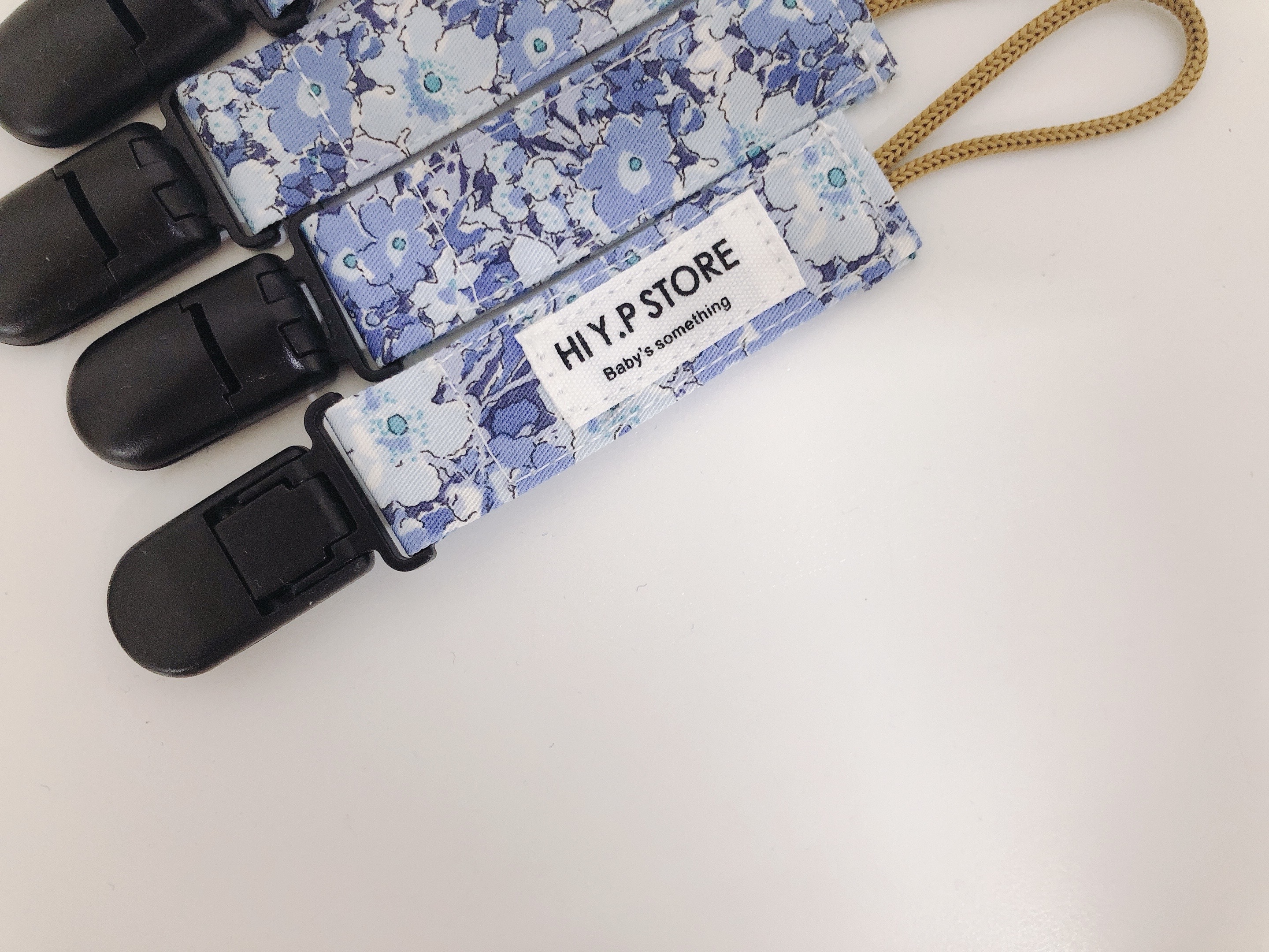 Hi Y.P store-短版鱷魚夾-藍色花海