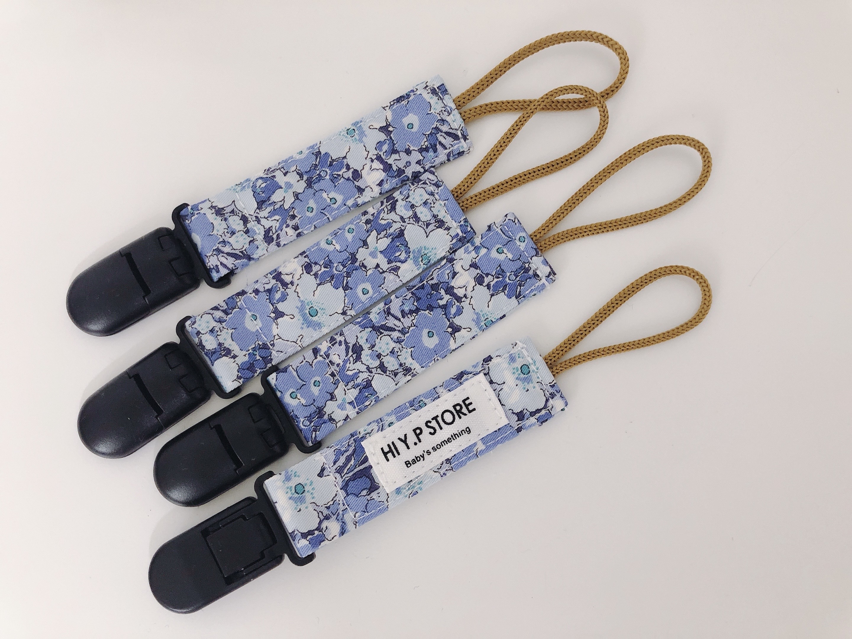 Hi Y.P store-短版鱷魚夾-藍色花海