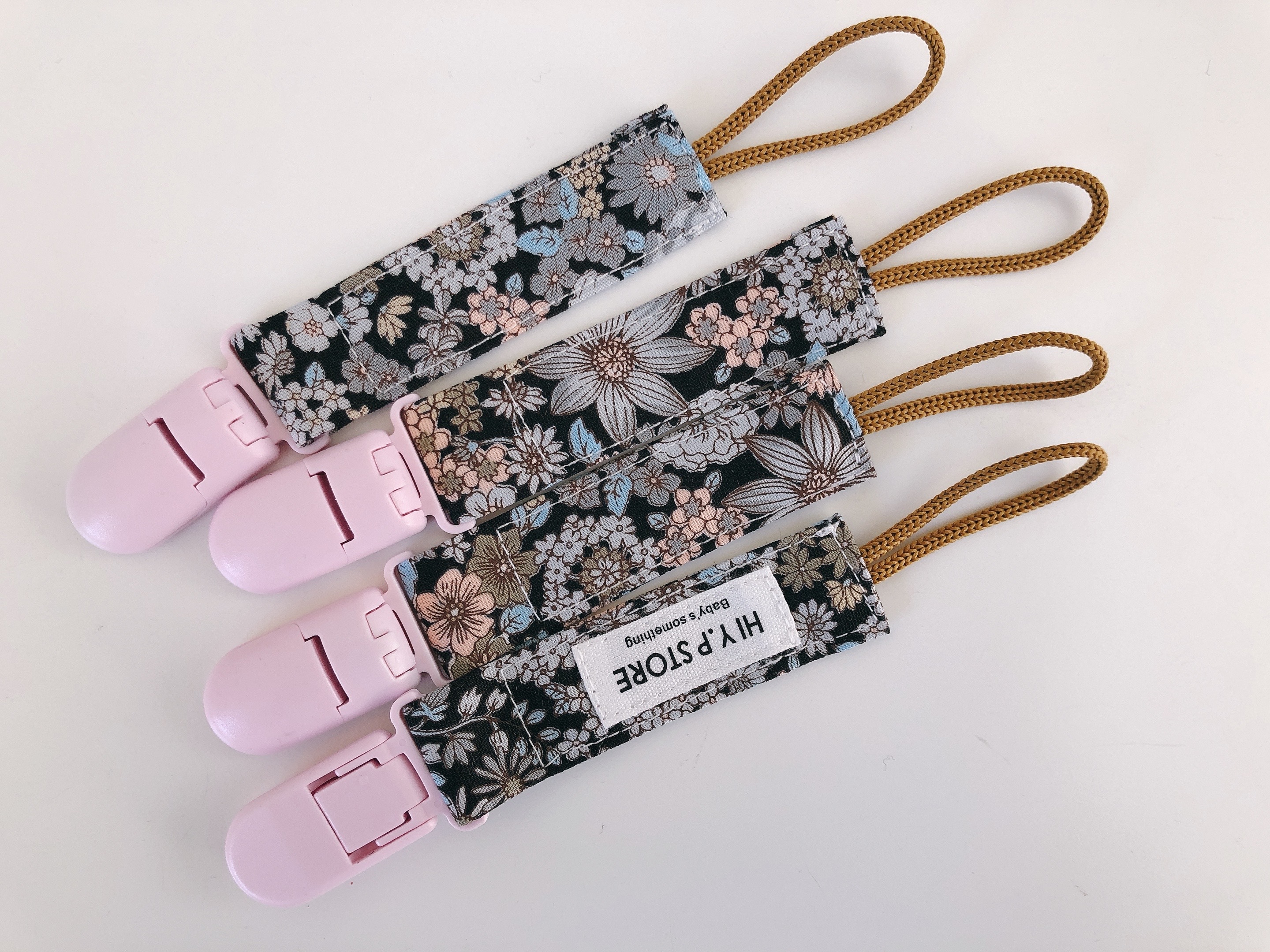 Hi Y.P store-短版鱷魚夾-百花朵朵(粉夾)