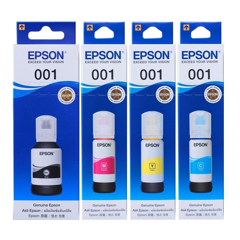 Epson C13T03Y-100/200/300/400 [001] 原廠墨水 (黑/藍/紅/黃)