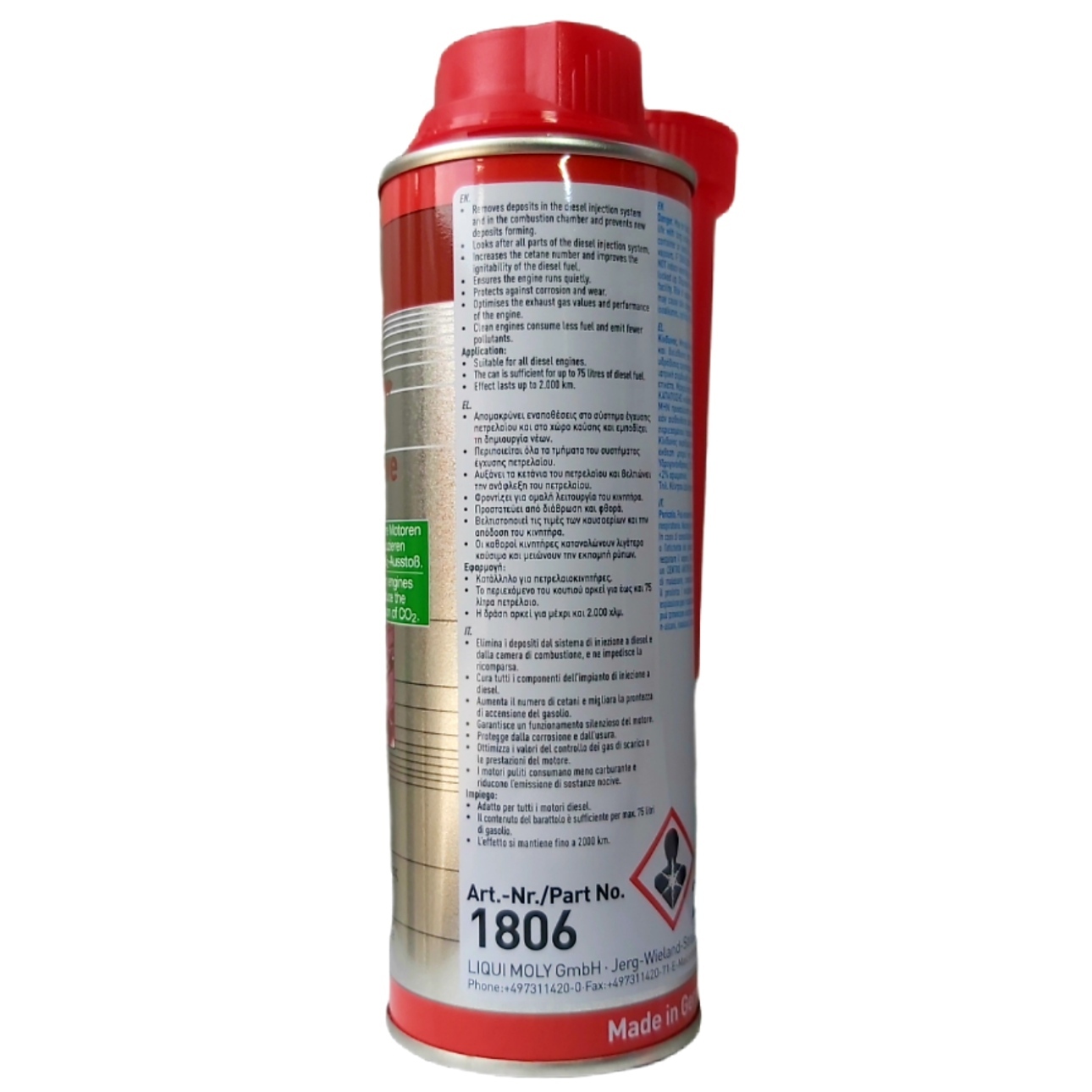 德國 LIQUI MOLY 力魔超級柴油添加劑 (油渣/柴油) 250毫升裝