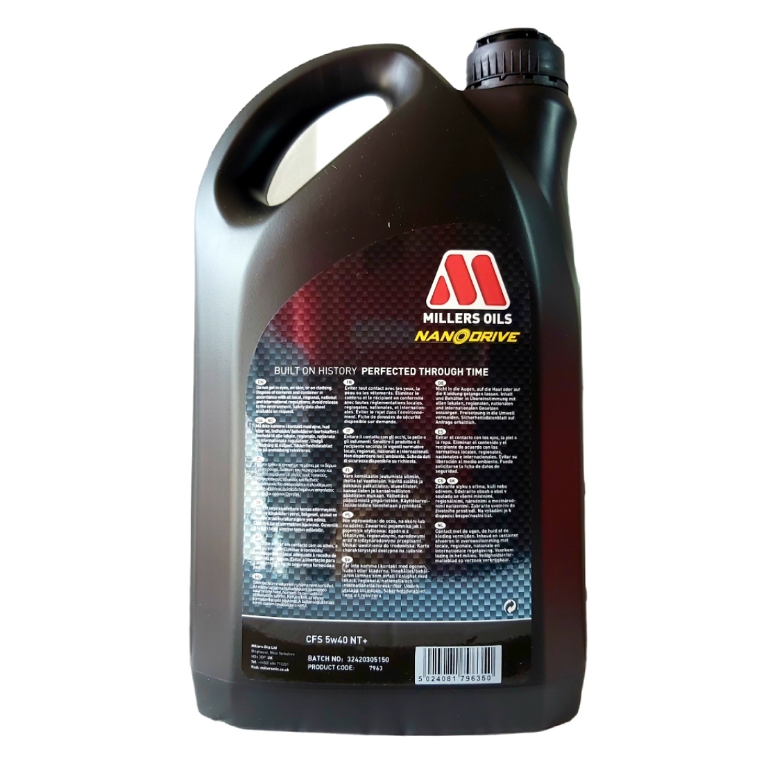 英國 Millers CFS NT+ 5W40 納米三元酯類 全合成機油 1L / 5L