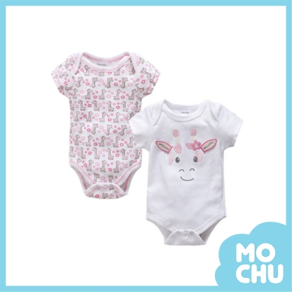 粉色小鹿包屁衣兩件組