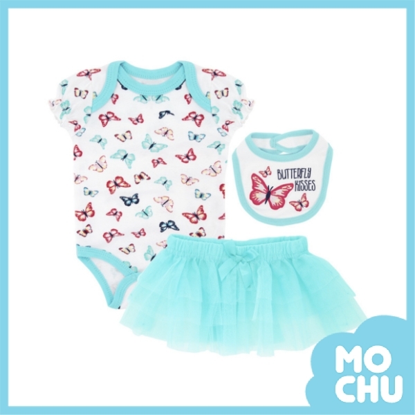 繽紛蝴蝶三件式包屁衣