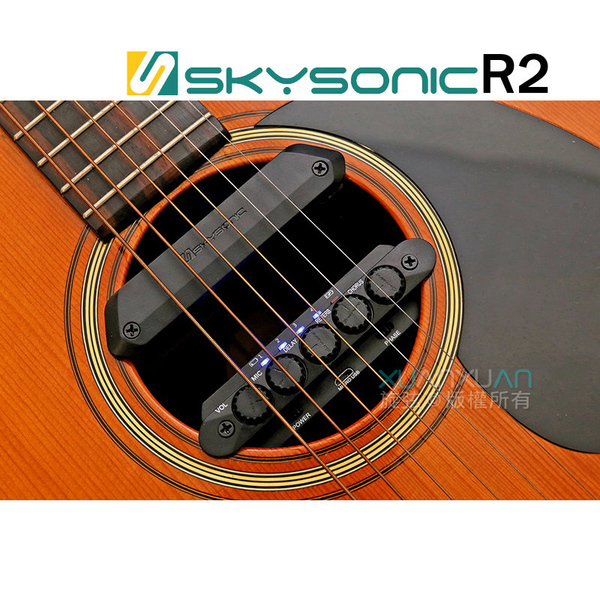 SkySonic SkySonic R2 雙系統 木吉他 響孔共振拾音器 — 三峽吉他 / Bass｜YA! 玩音樂