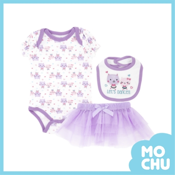 好朋友貓咪三件式包屁衣