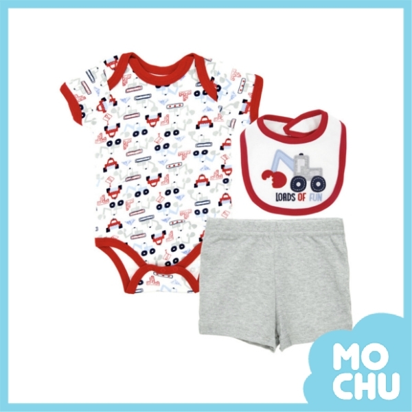 挖土機車車三件式包屁衣