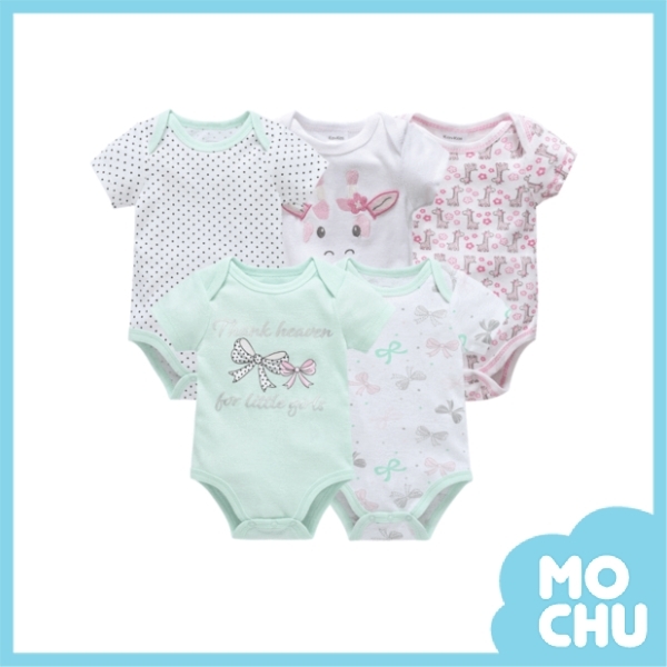 蝴蝶結與小鹿包屁衣五件組