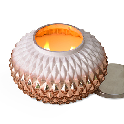 美國手工蠟燭Ginger Patchouili 廣藿香-摩登玫瑰金白瓷瓶