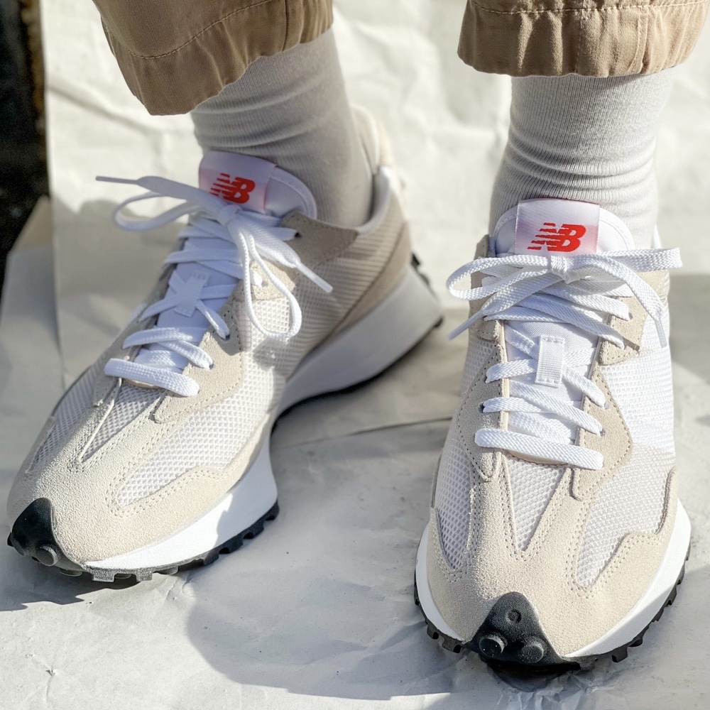 （現貨）New Balance Ms327ba 月光白 米白 橘標